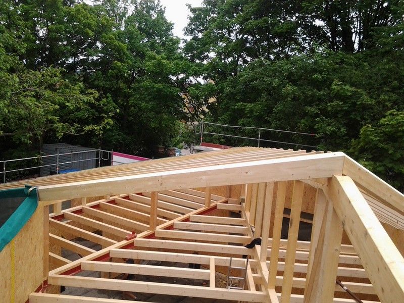 Wohnhausdachstuhl, der von der Bescherer GmbH gebaut wurde