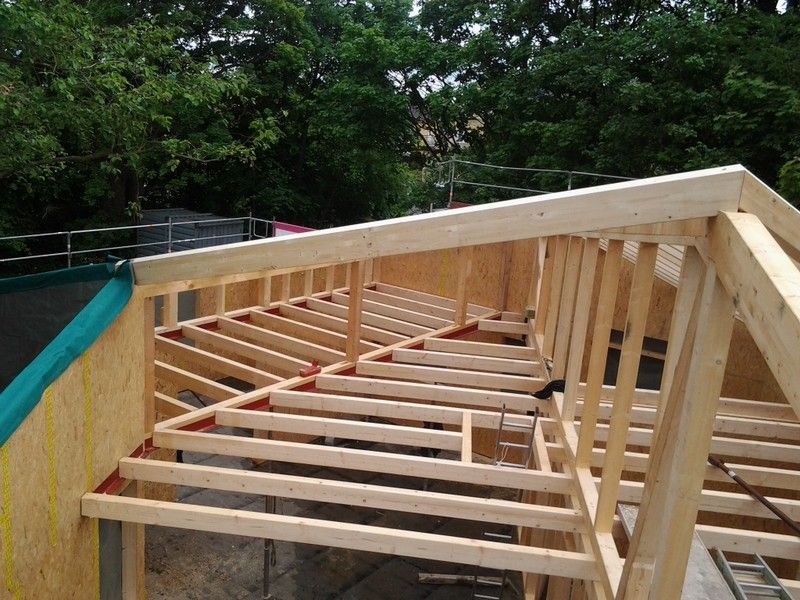 Wohnhausdachstuhl, der von der Bescherer GmbH gebaut wurde