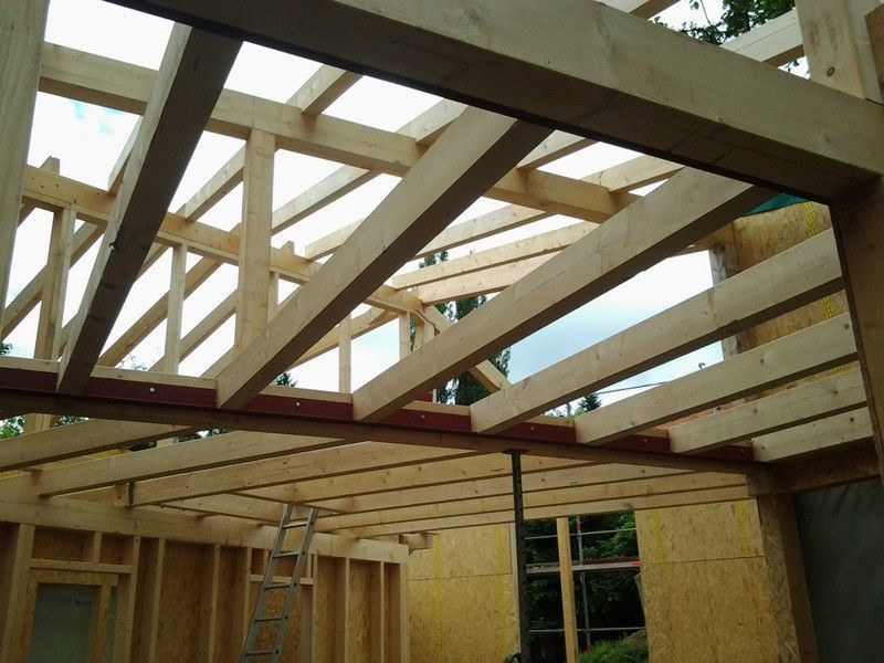 Wohnhausdachstuhl, der von der Bescherer GmbH gebaut wurde