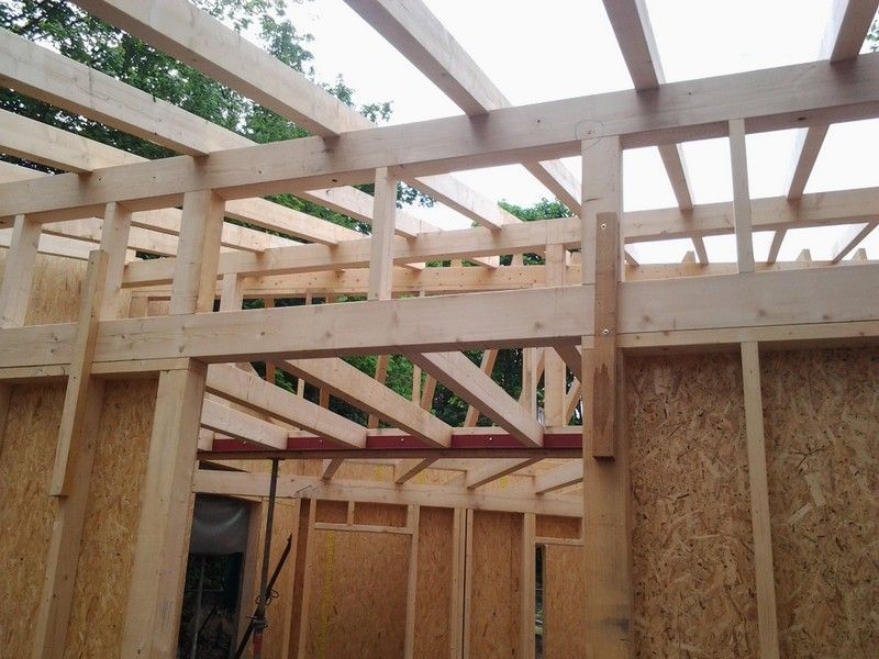 Wohnhausdachstuhl, der von der Bescherer GmbH gebaut wurde