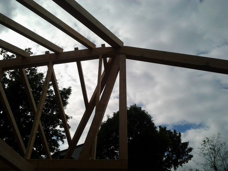 Wohnhausdachstuhl, der von der Bescherer GmbH gebaut wurde