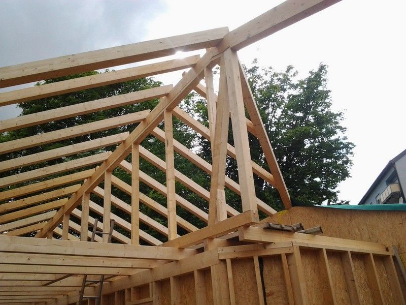 Wohnhausdachstuhl, der von der Bescherer GmbH gebaut wurde