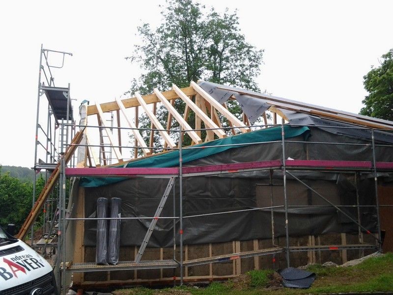 Wohnhausdachstuhl, der von der Bescherer GmbH gebaut wurde