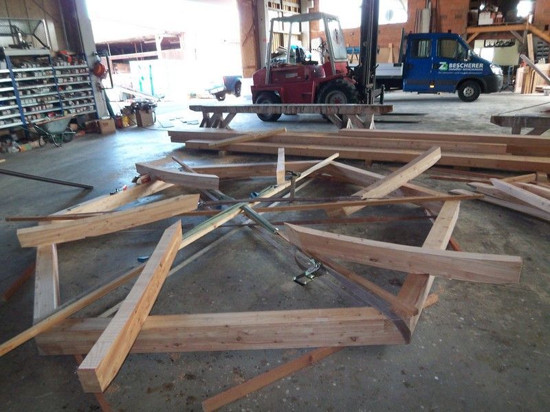 Pavillon, der von der Bescherer GmbH gebaut wurde