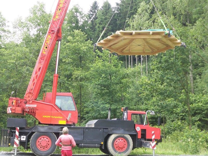 Pavillon, der von der Bescherer GmbH gebaut wurde