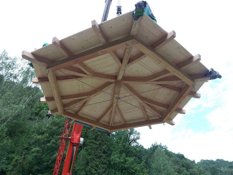 Pavillon, der von der Bescherer GmbH gebaut wurde