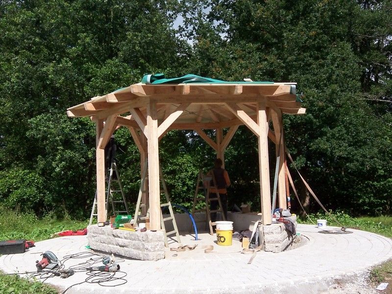 Pavillon, der von der Bescherer GmbH gebaut wurde