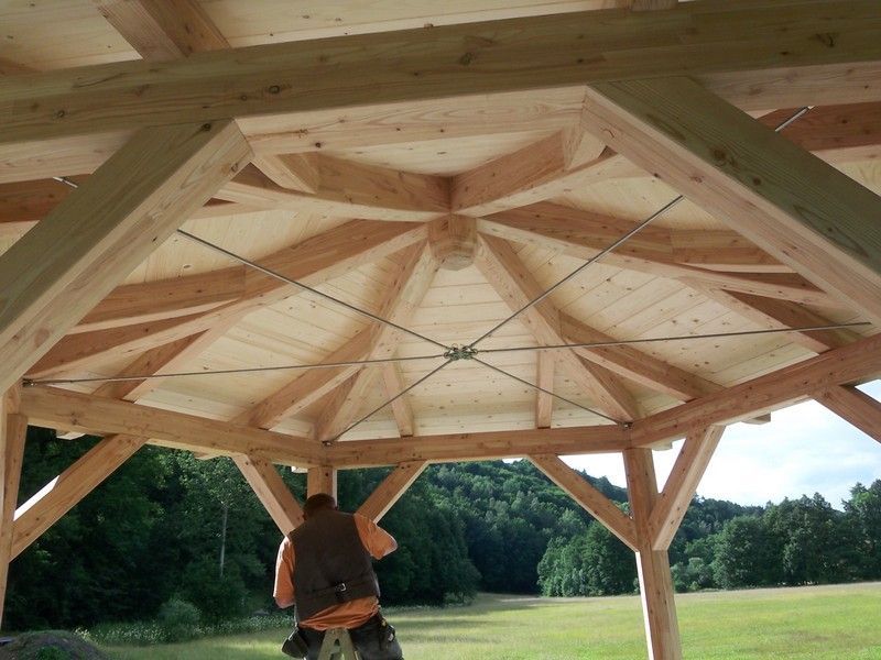 Pavillon, der von der Bescherer GmbH gebaut wurde