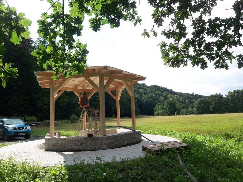 Pavillon, der von der Bescherer GmbH gebaut wurde