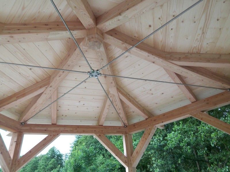 Pavillon, der von der Bescherer GmbH gebaut wurde