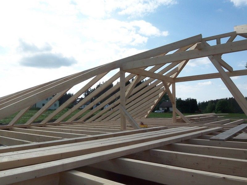 Dachstuhl, der von der Bescherer GmbH gebaut wurde