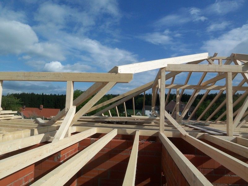 Dachstuhl, der von der Bescherer GmbH gebaut wurde
