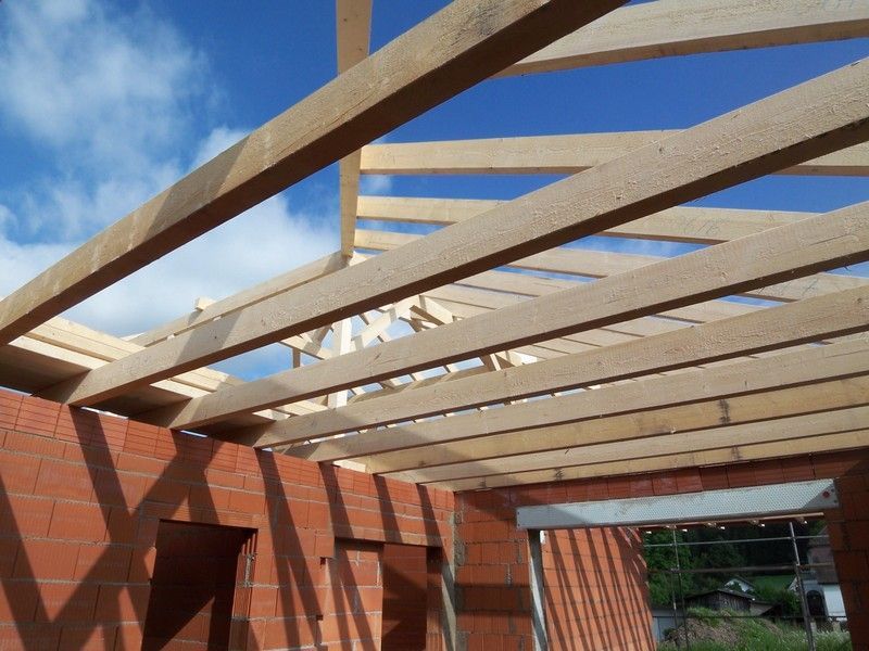 Dachstuhl, der von der Bescherer GmbH gebaut wurde