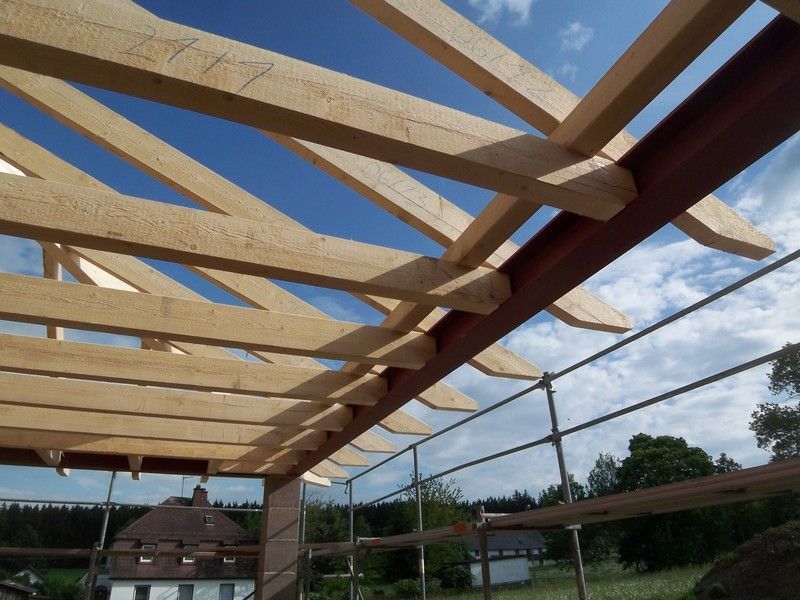Dachstuhl, der von der Bescherer GmbH gebaut wurde