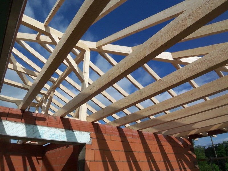 Dachstuhl, der von der Bescherer GmbH gebaut wurde