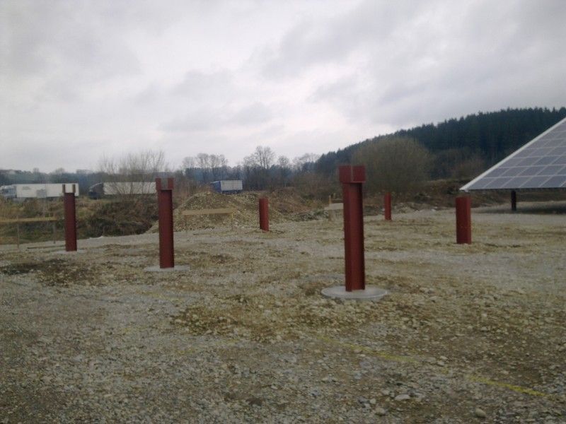 PV-Halle, die von der Bescherer GmbH gebaut wurde