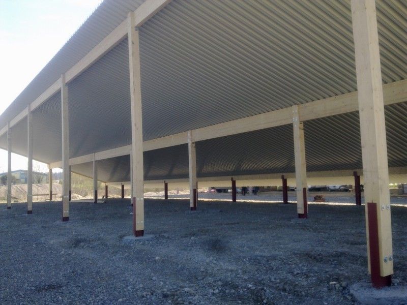 PV-Halle, die von der Bescherer GmbH gebaut wurde