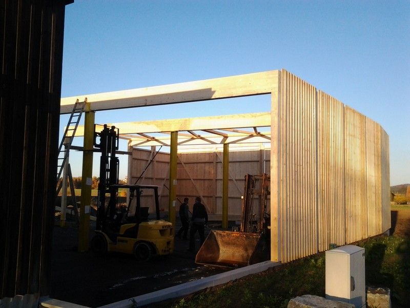 Lagerhalle, die von der Bescherer GmbH gebaut wurde