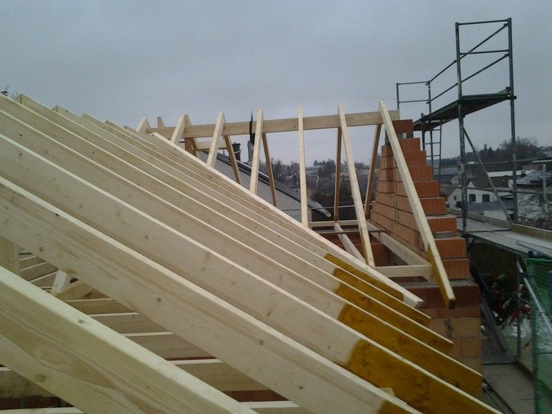 Dachstuhl, der von der Bescherer GmbH gebaut wurde