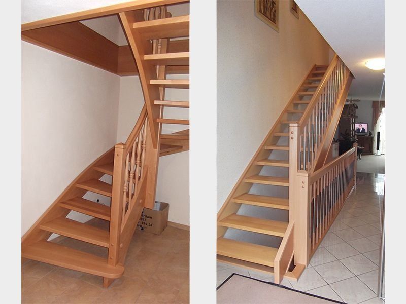 Holztreppen von der Bau- und Möbeltischlerei Frank Zichner