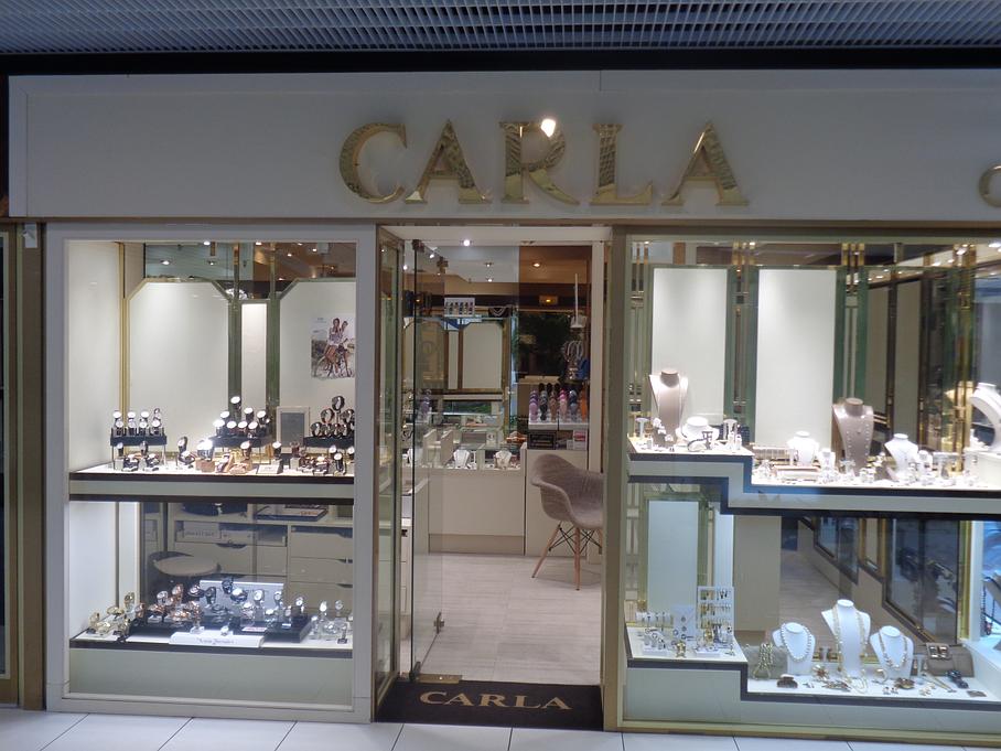 Devanture de la bijouterie Carla à Cannes dans les Alpes-Maritimes