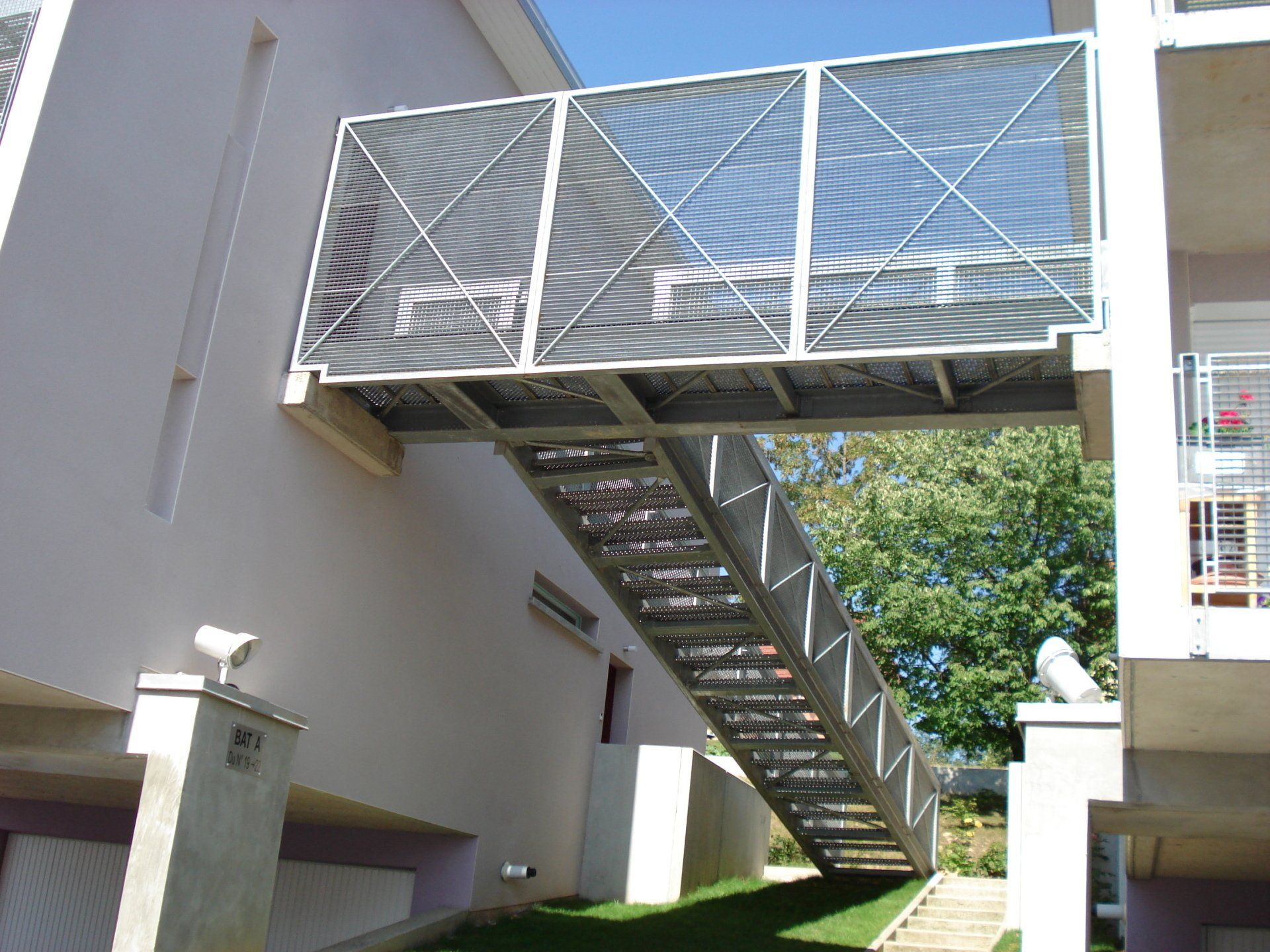 Escalier métallique résidence