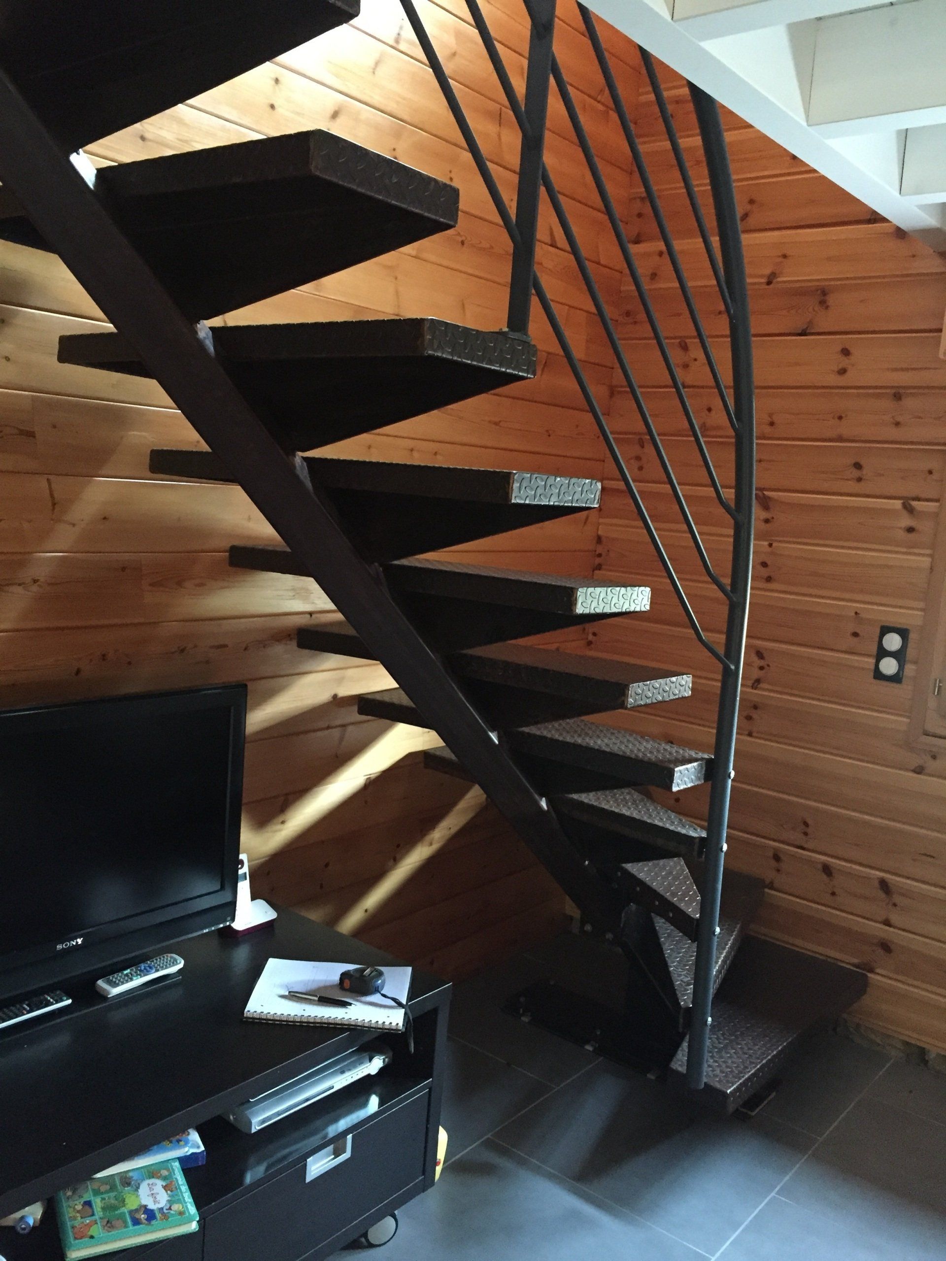 Escalier métallique particulier