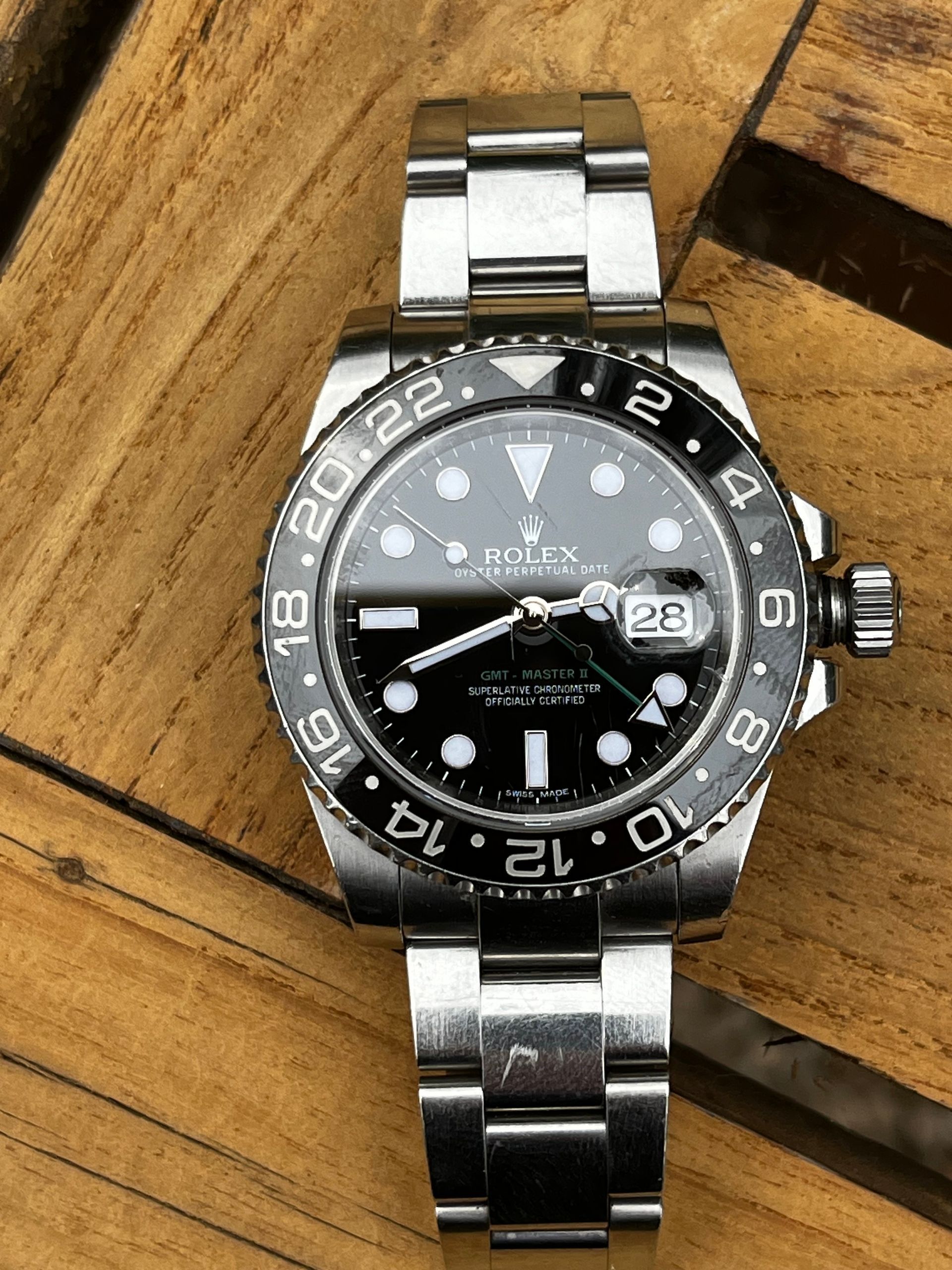 Montre Rolex cadran noir