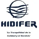 Un logotipo en blanco y negro para una empresa llamada hidifer.