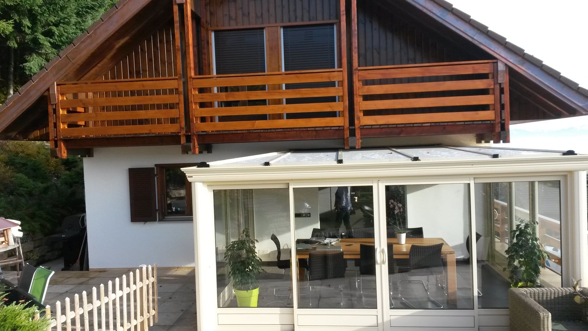 Boiseries extérieures, balcon - Pascal Dubugnon entreprise de peinture