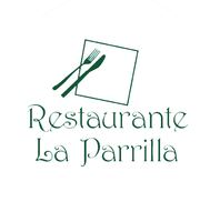 A logo for a restaurant called restaurante la parrilla