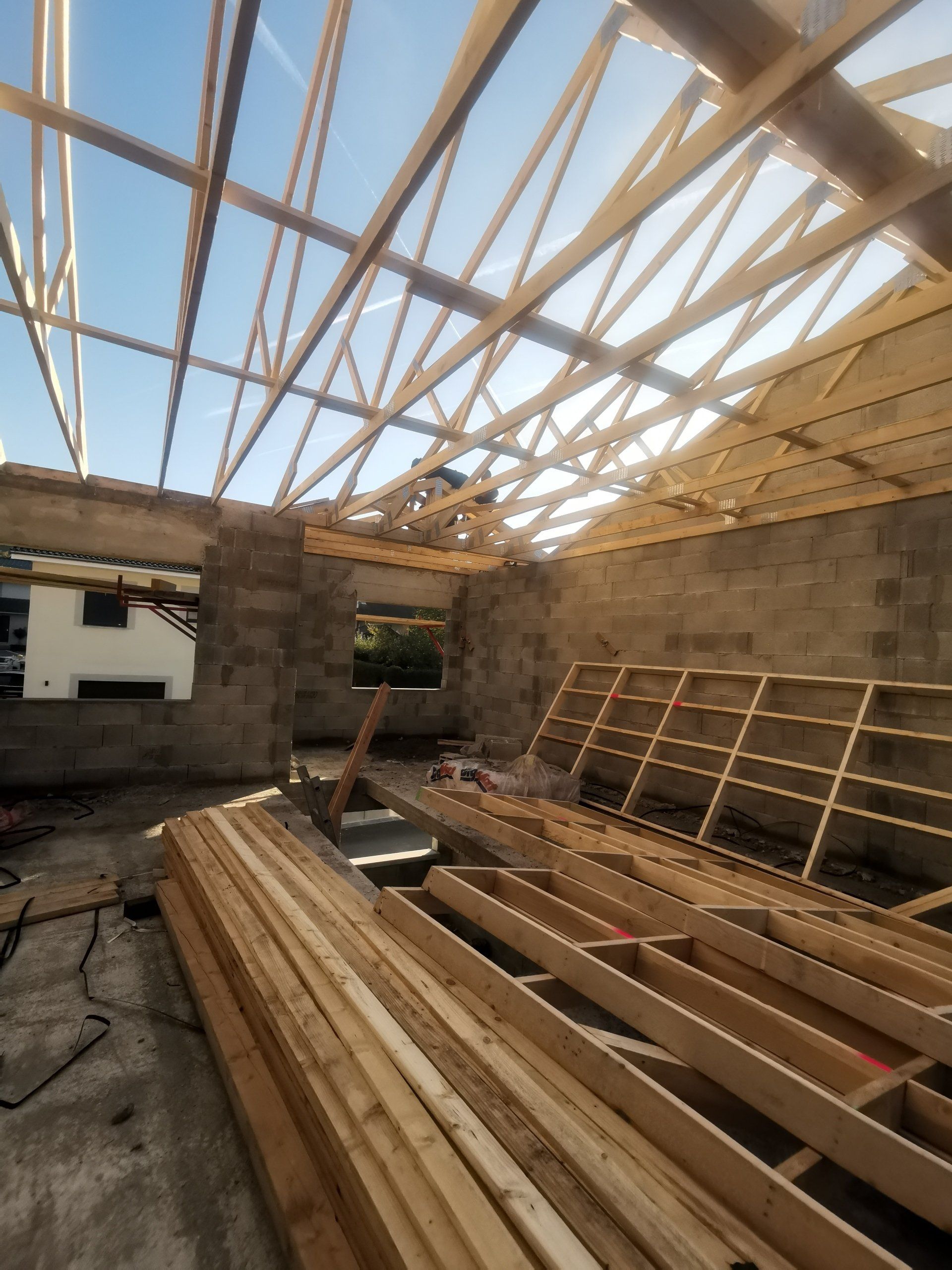 Chantier en construction