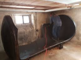 Découpage de cuve à fioul