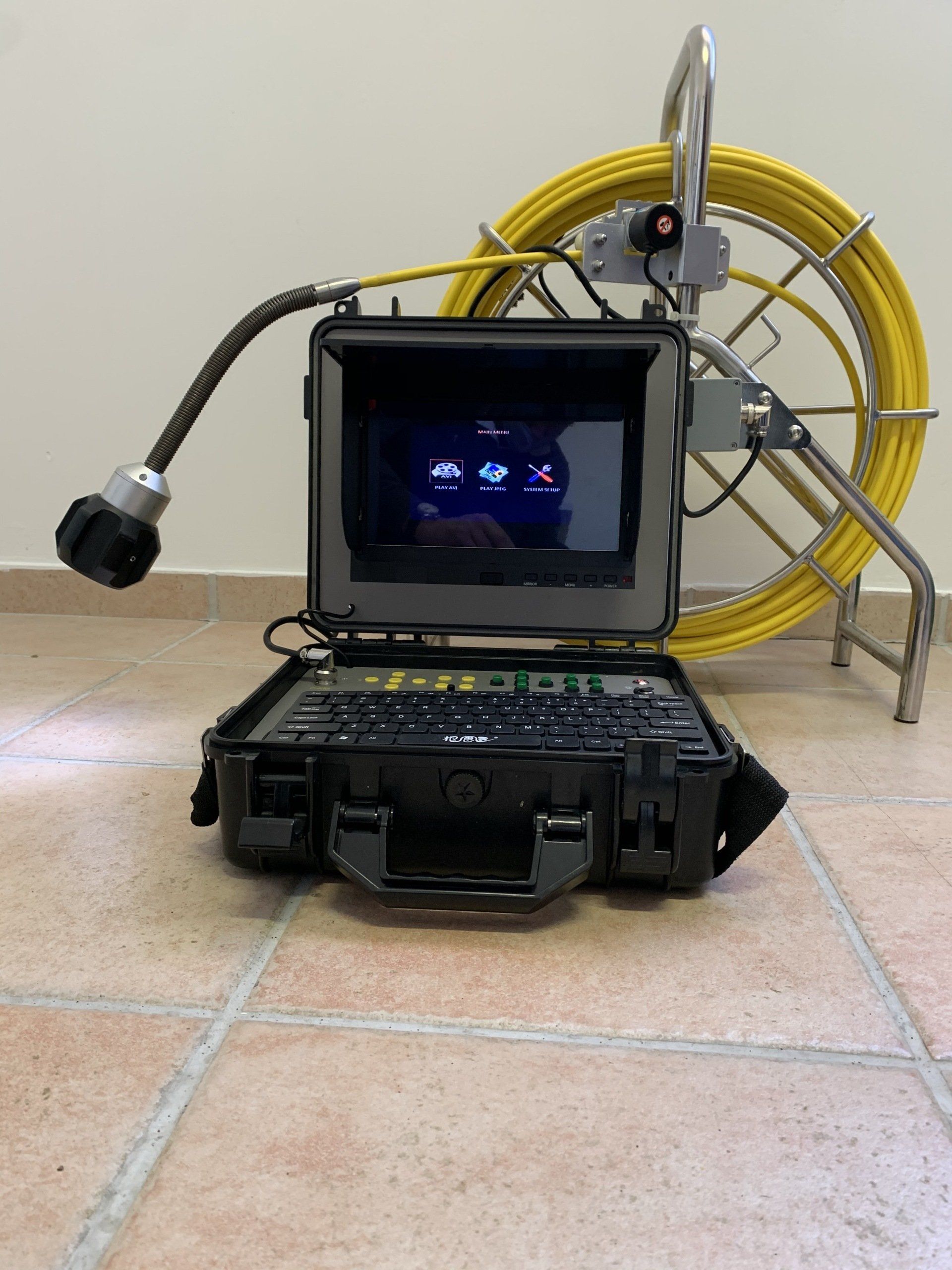 Passage caméra canalisation