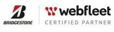 Das Bridgestone-Logo neben dem Logo eines zertifizierten Webfleet-Partners.