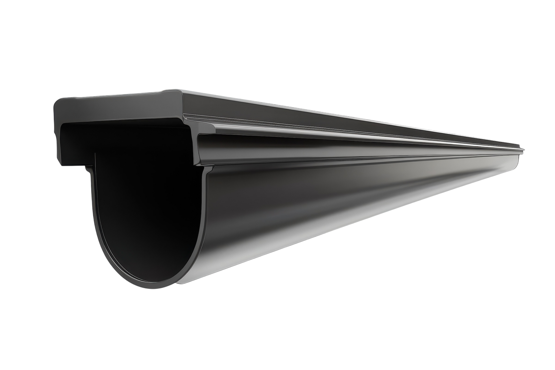 Une gouttière noire.