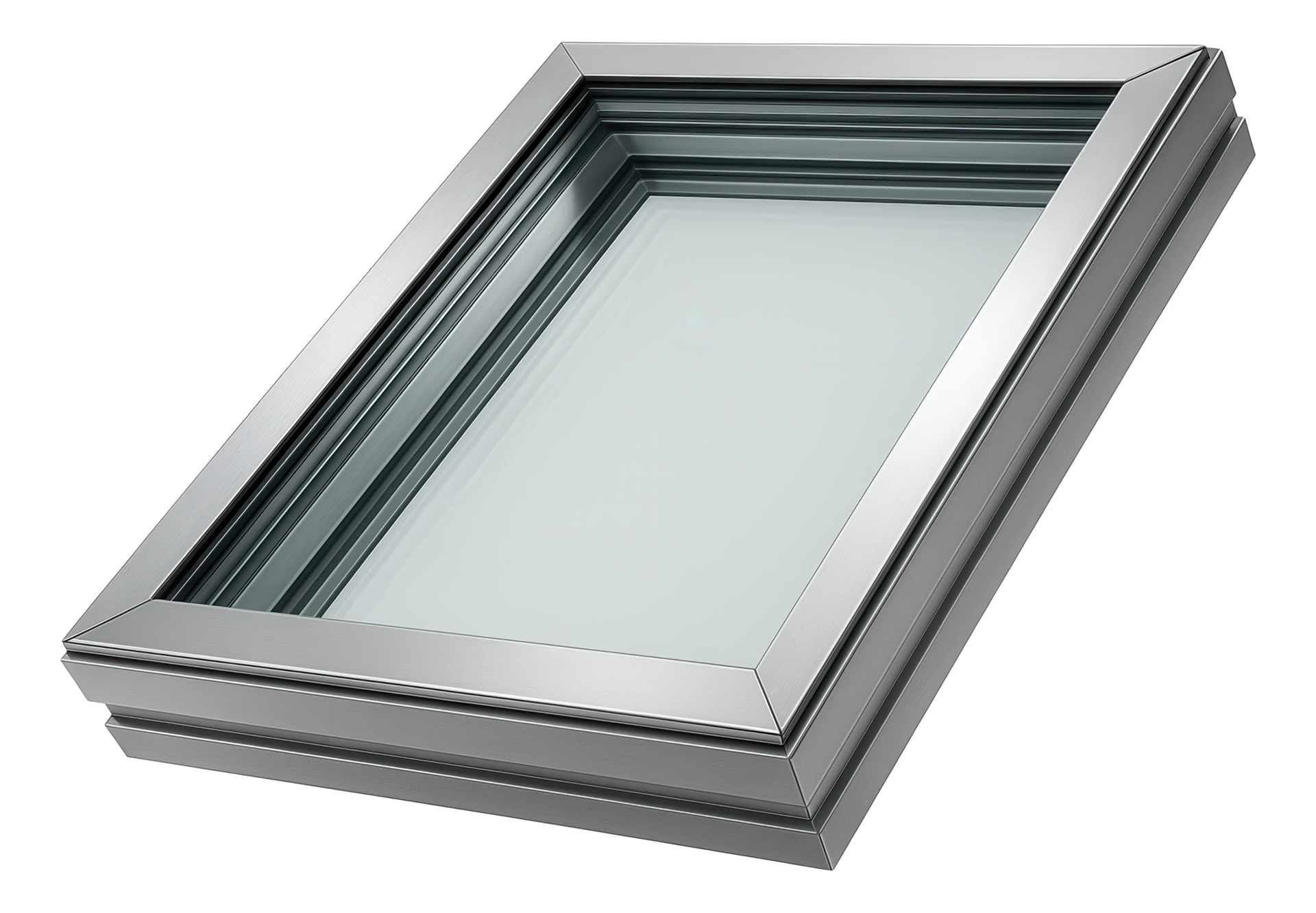 Une fenêtre de toit grise.