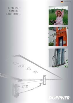 Auf einer Broschüre einer Firma namens Doppner ist ein Bild eines Mädchens zu sehen