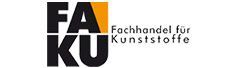 A logo for a company called fachhandel fur kunststoffe