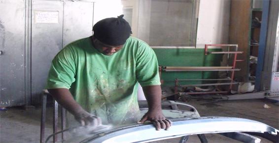 Travaux de carrosserie
