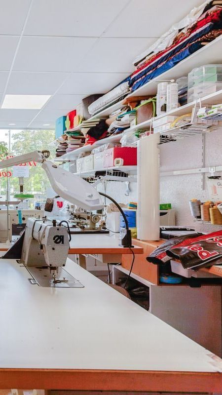 La machine à broder de Maïté Couture.