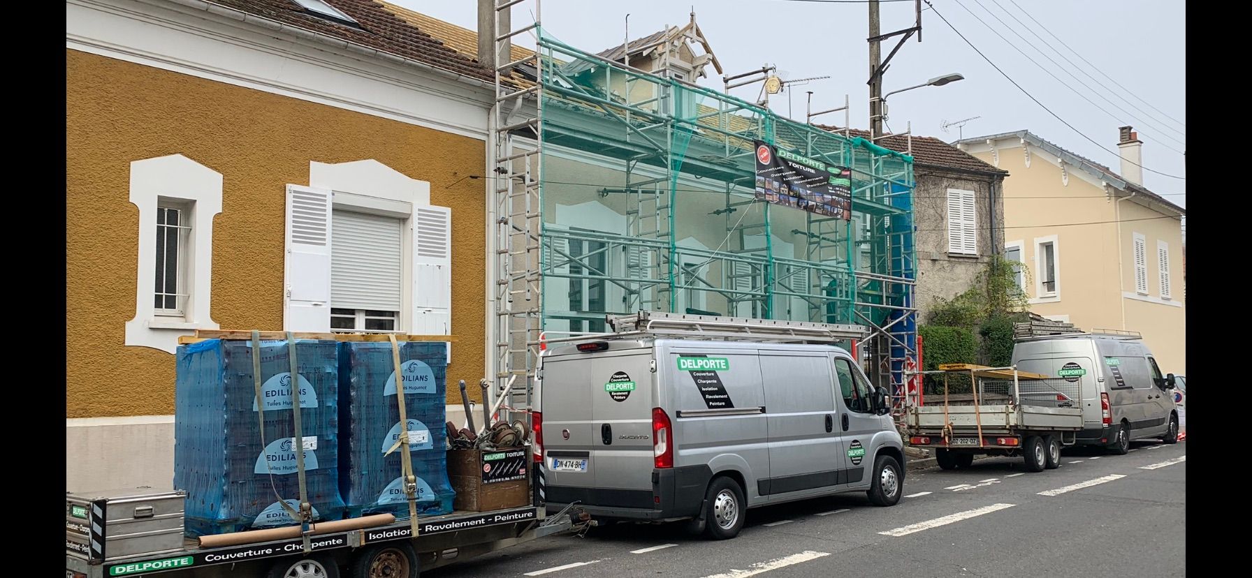 Échaffaudage toiture