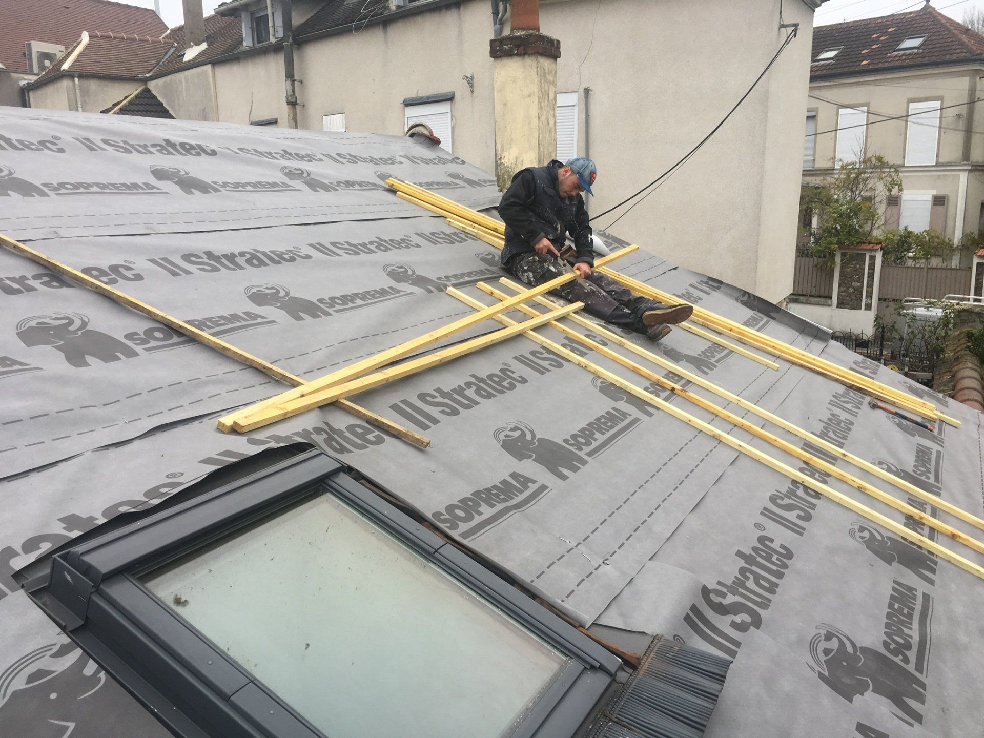 Instalaltion de fenêtre de toit