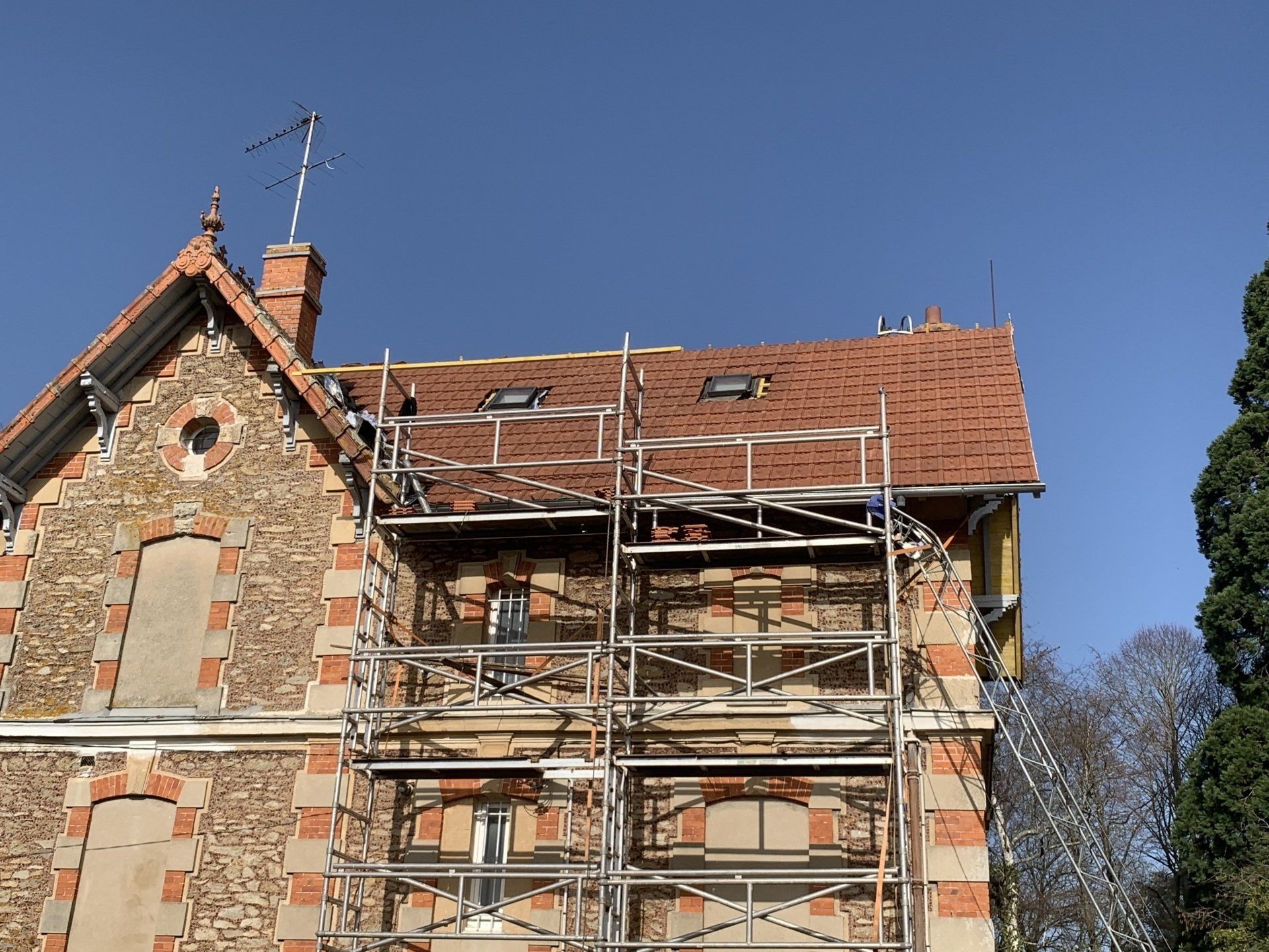 Chantier couverture avancé