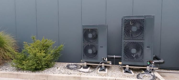 Klimaanlage in schwarz