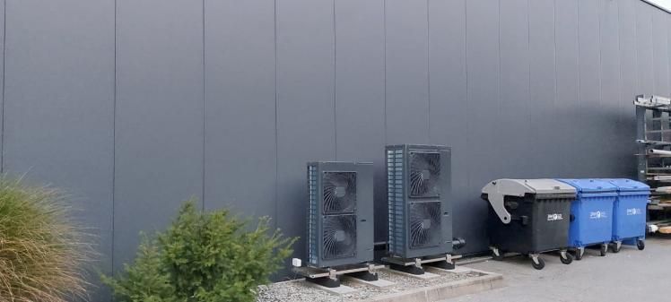 Klimaanlage in schwarz