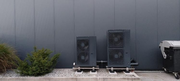 Klimaanlage in schwarz