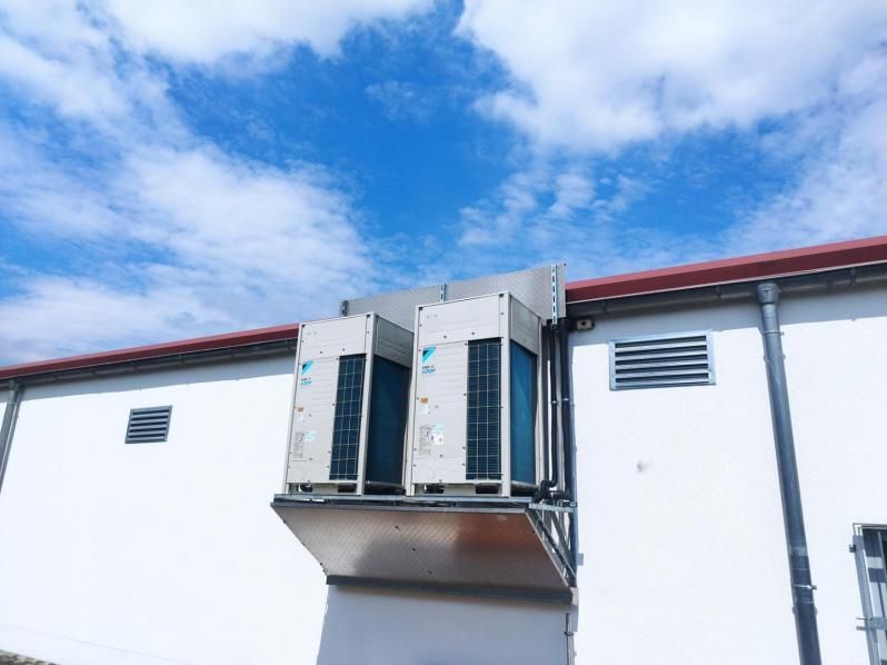 Klimaanlage in weiß