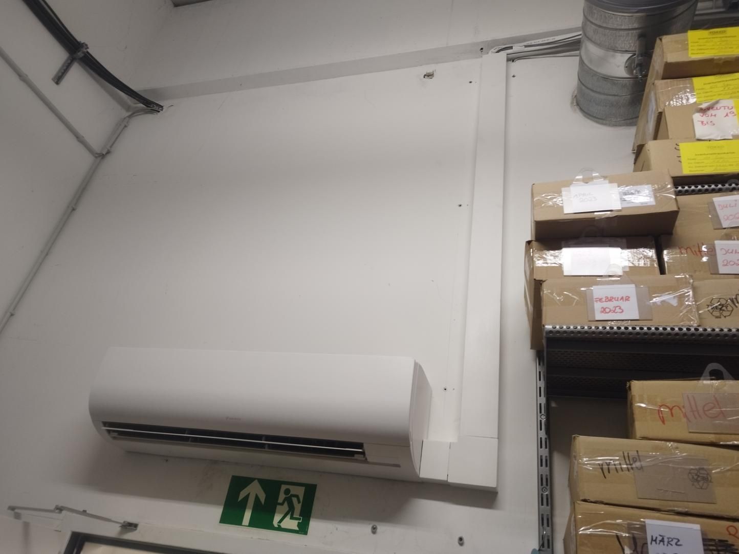 Klimaanlage in weiß