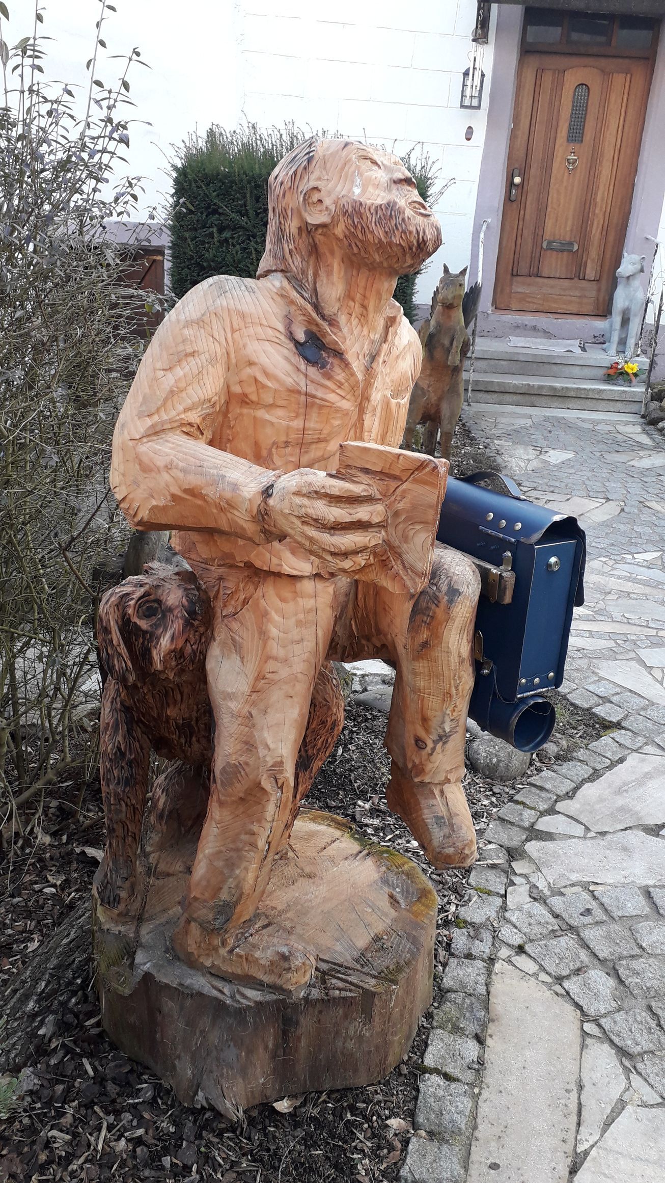Holzskulptur Mann
